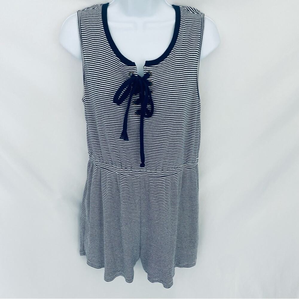 Hem&Thread Striped Romper Size Large